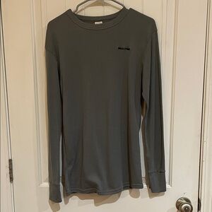 Realtree Men's Charcoal Long Sleeve Tee size large EUC